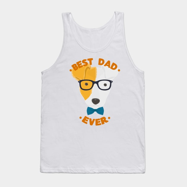Best Dad Ever | Bull Terrier Dog Daddy | Fur Parents | Dog Dad Gifts | Fathers Day Gifts | Dog Lover Gifts Tank Top by mschubbybunny